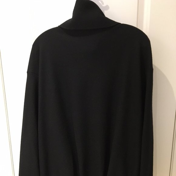 Cool black wool oversized jacket, MSP size 2 (M/US 8) - Picture 5 of 14